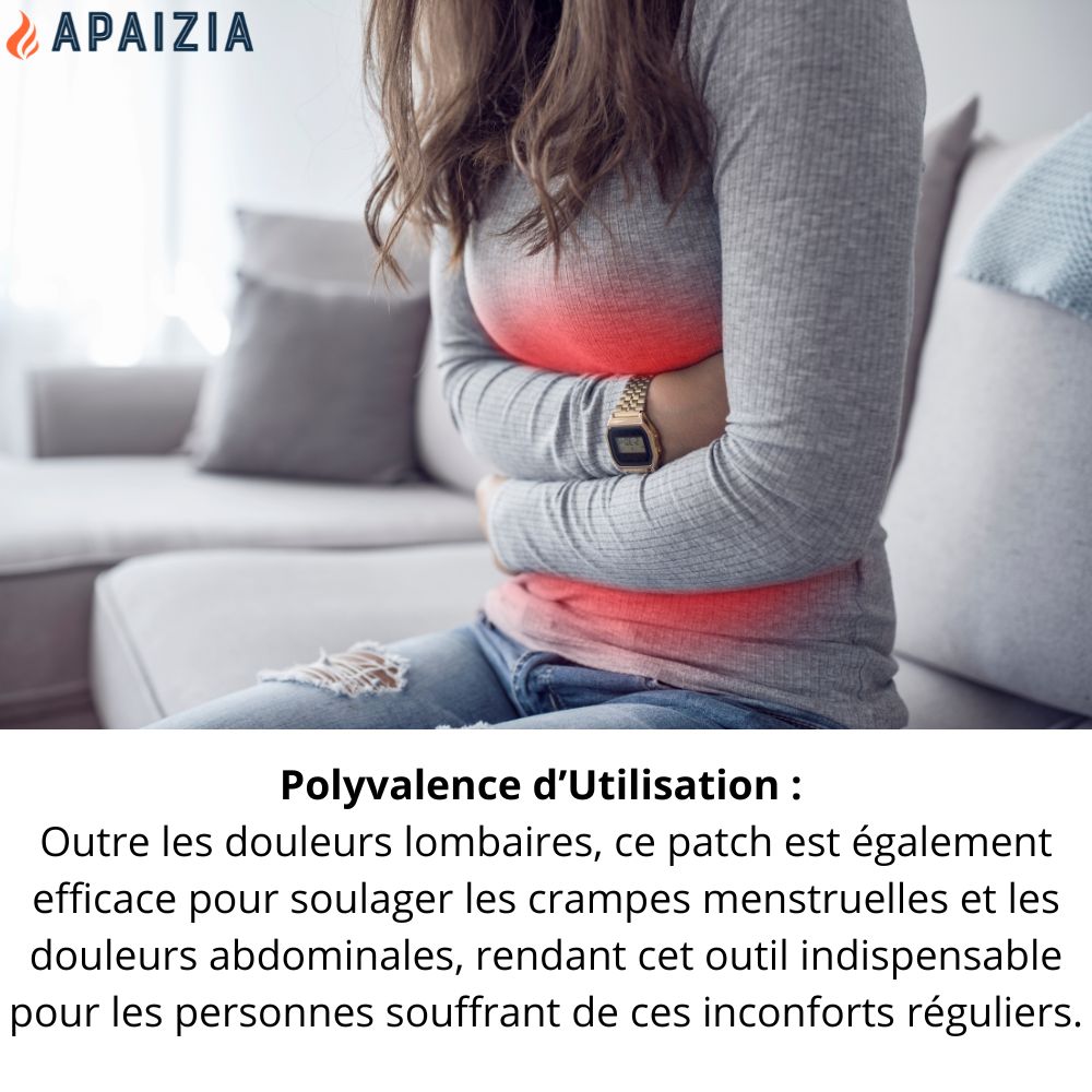 Apaizia  Patch auto-chauffant bas du dos ( boite de 3pcs )